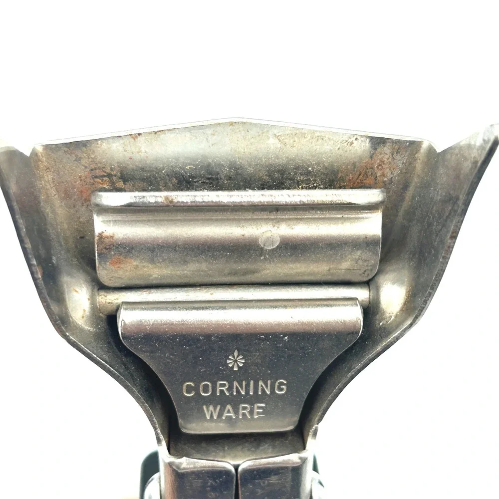 Vintage Corning Ware Detachable Pot Handle P-10-HG Black Bakelite Stainless MCM
